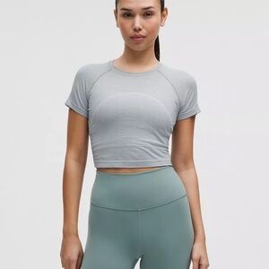 Lululemon Swiftly Tech Cropped Short-Sleeve 2.0